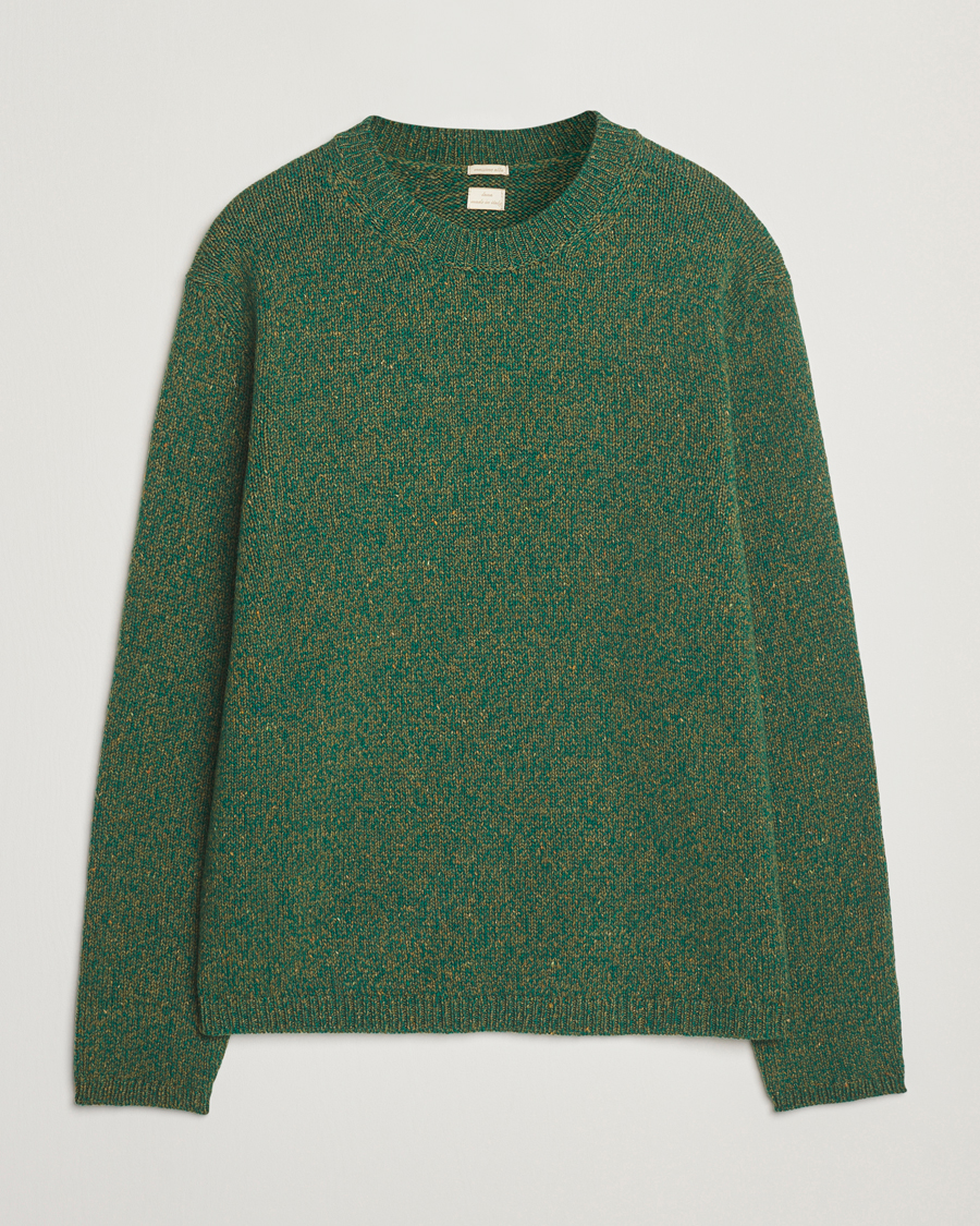 Herre | Trøjer | Massimo Alba | Wool Mouline Sweater Green