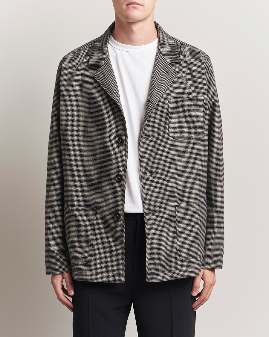 Herre | Jakker | Massimo Alba | Florida Peach Cotton Shirt Jacket Smoke