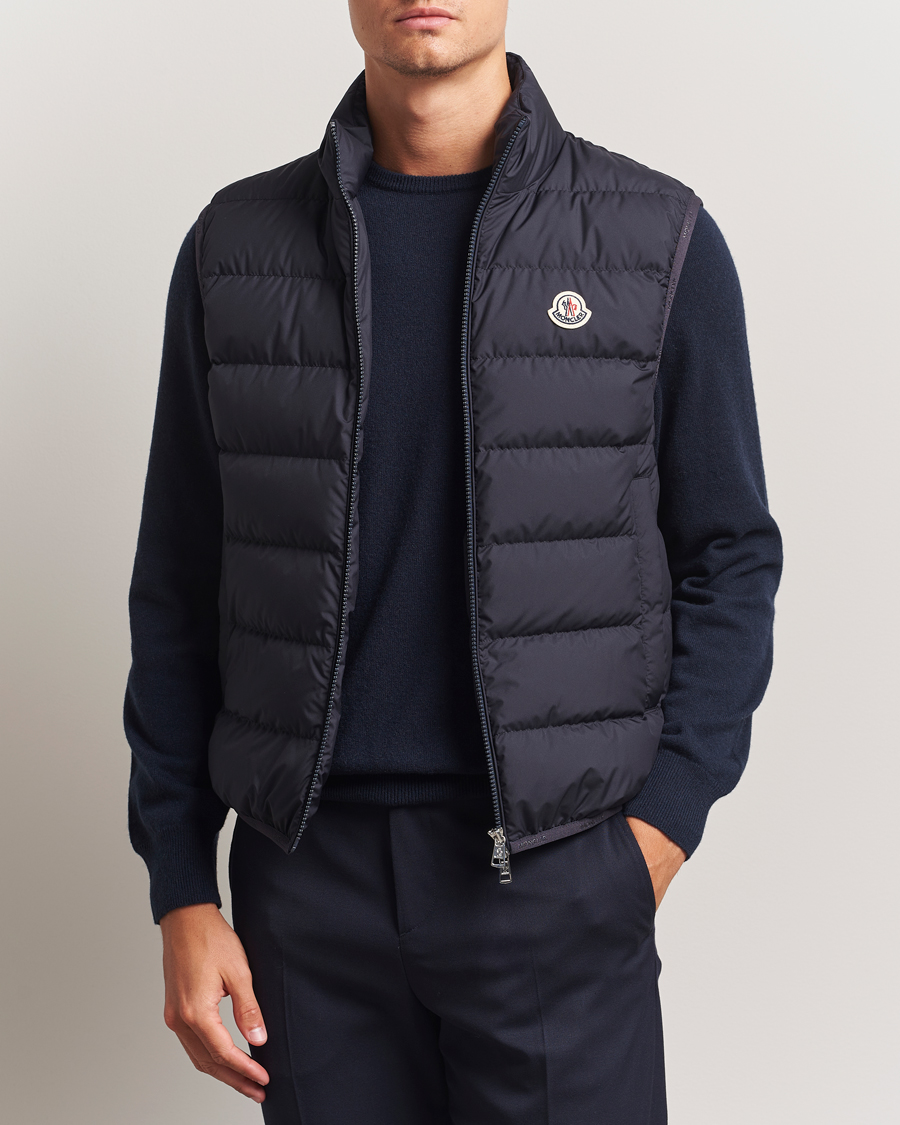 Herre | Jakker | Moncler | Contrin Down Vest Navy
