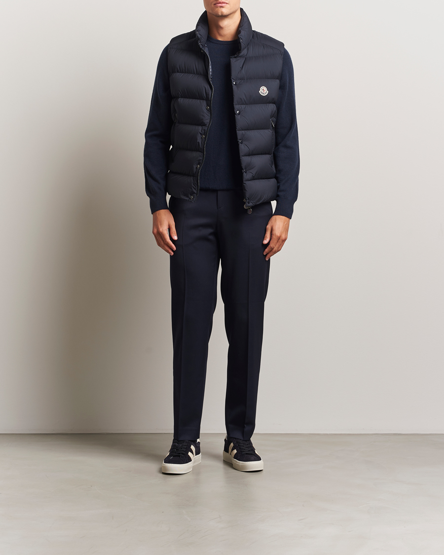 Herre | Jakker | Moncler | Tibb Matte Down Vest Navy