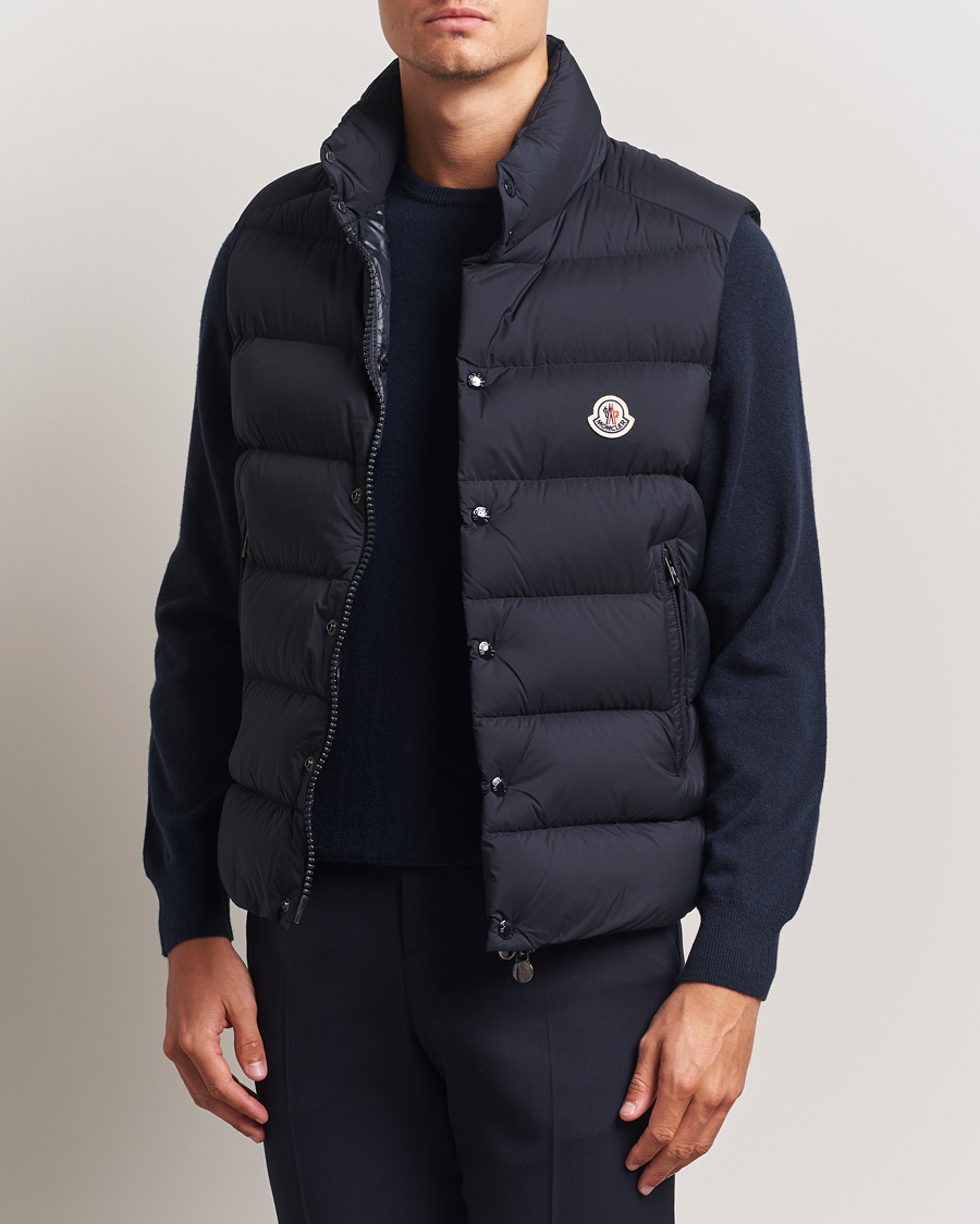 Herre | Veste | Moncler | Tibb Matte Down Vest Navy