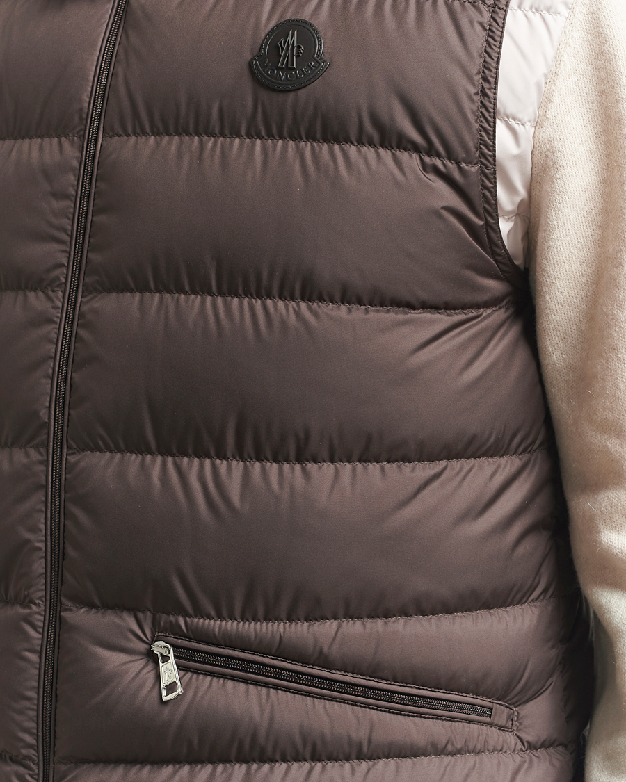 Herre | Veste | Moncler | Treompan Down Vest Brown