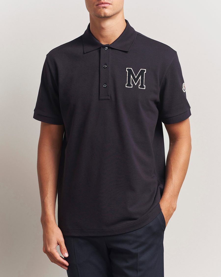 Herre | Polotrøjer | Moncler | Archive Logo Polo Navy