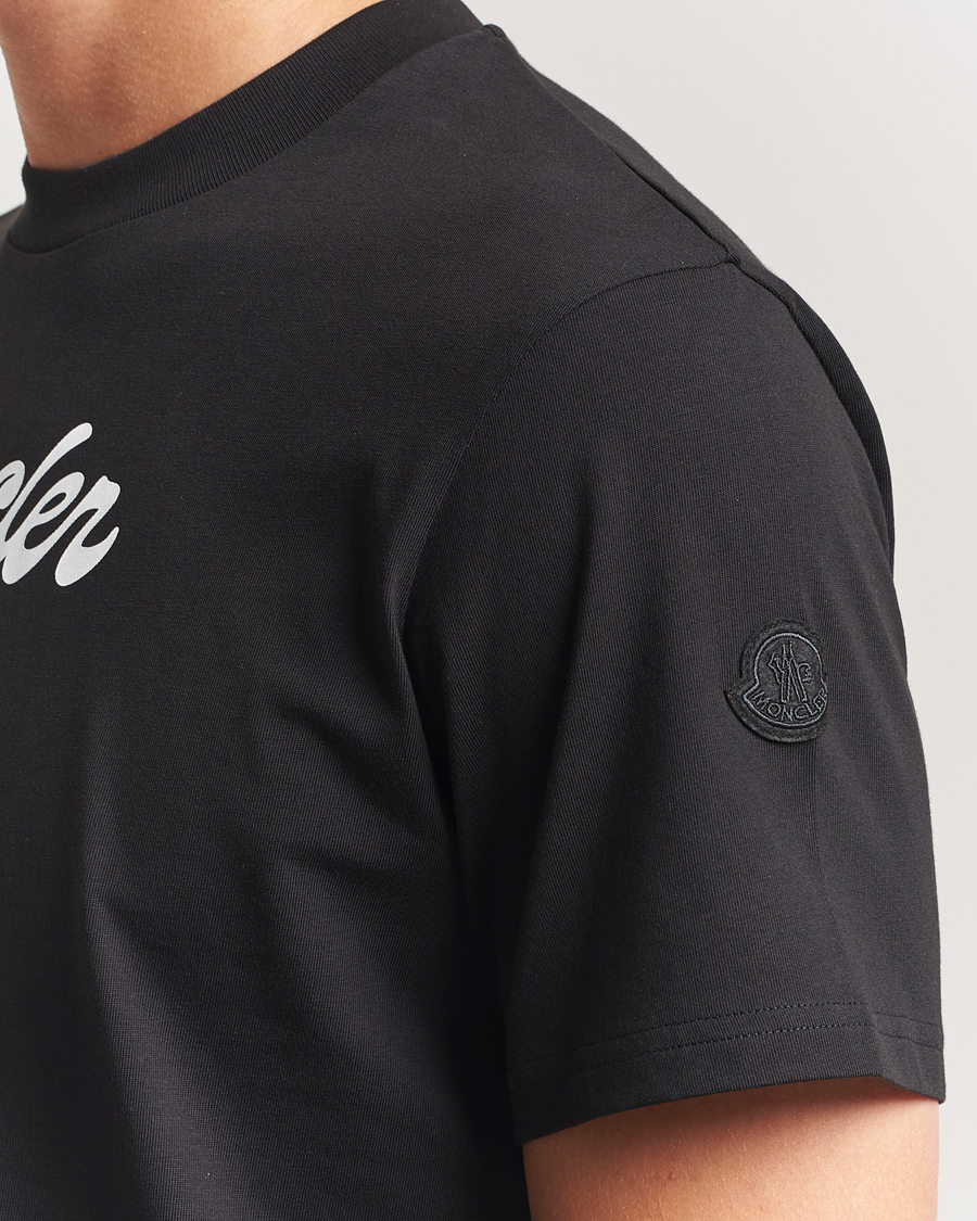 Herre | T-Shirts | Moncler | Printed T-Shirt Black