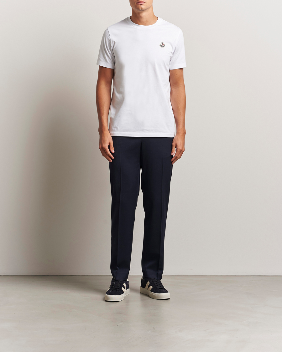 Herre | T-Shirts | Moncler | 3-Pack Logo T-Shirt White