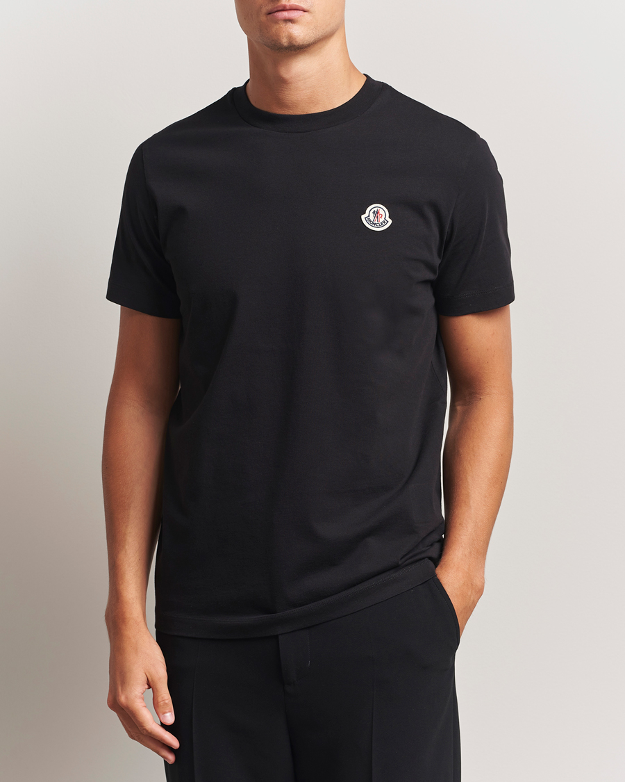 Herre | T-Shirts | Moncler | 3-Pack Logo T-Shirt Black