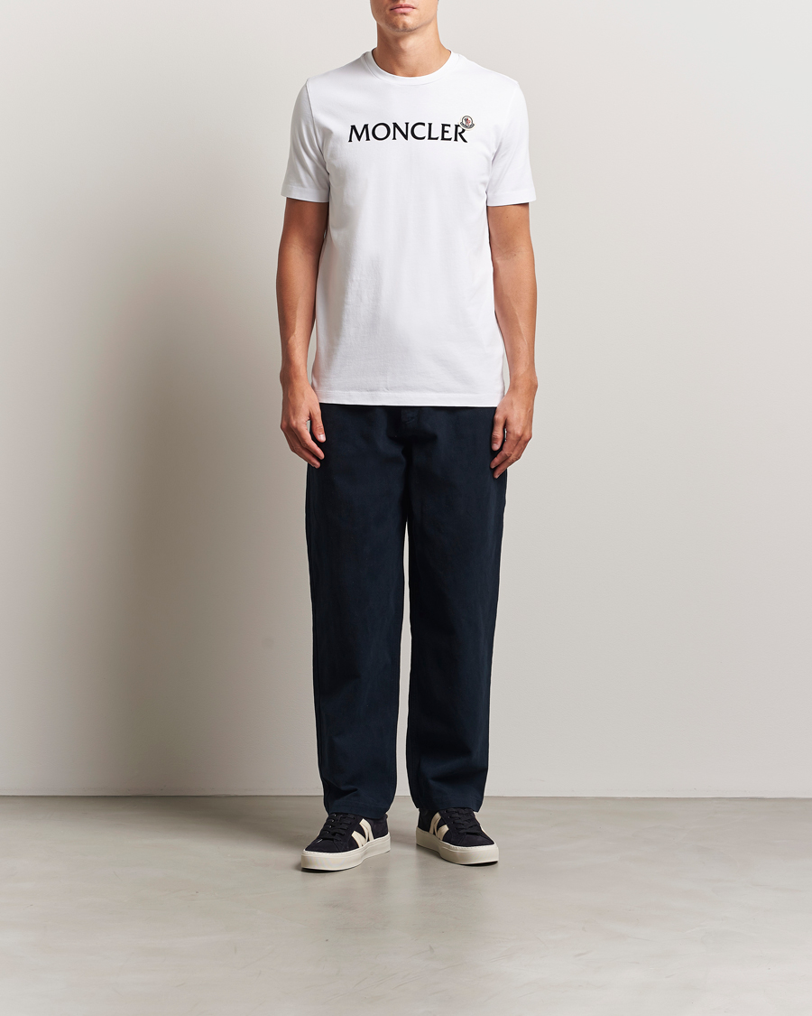 Herre | T-Shirts | Moncler | Lettering Logo T-Shirt White