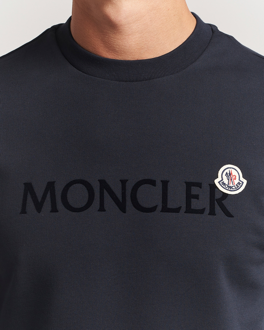 Herre | Trøjer | Moncler | Lettering Logo Sweatshirt Navy