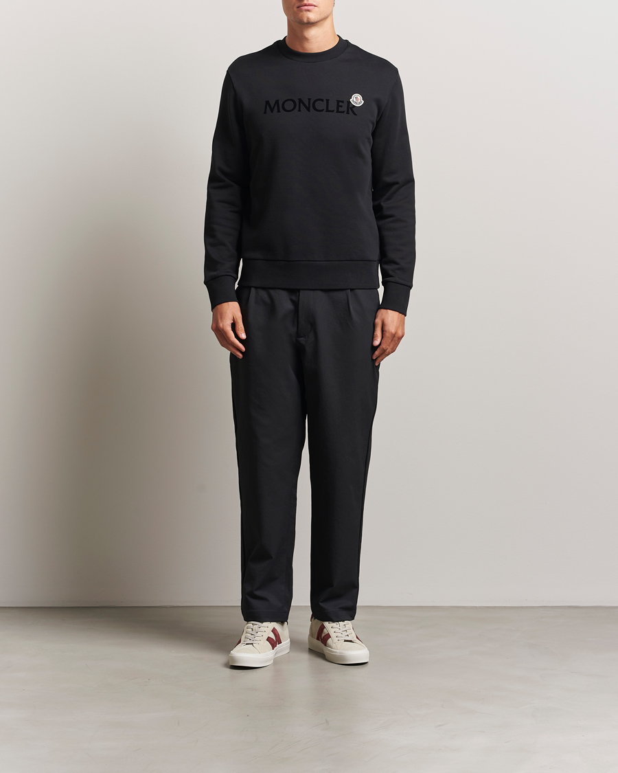 Herre | Trøjer | Moncler | Lettering Logo Sweatshirt Black