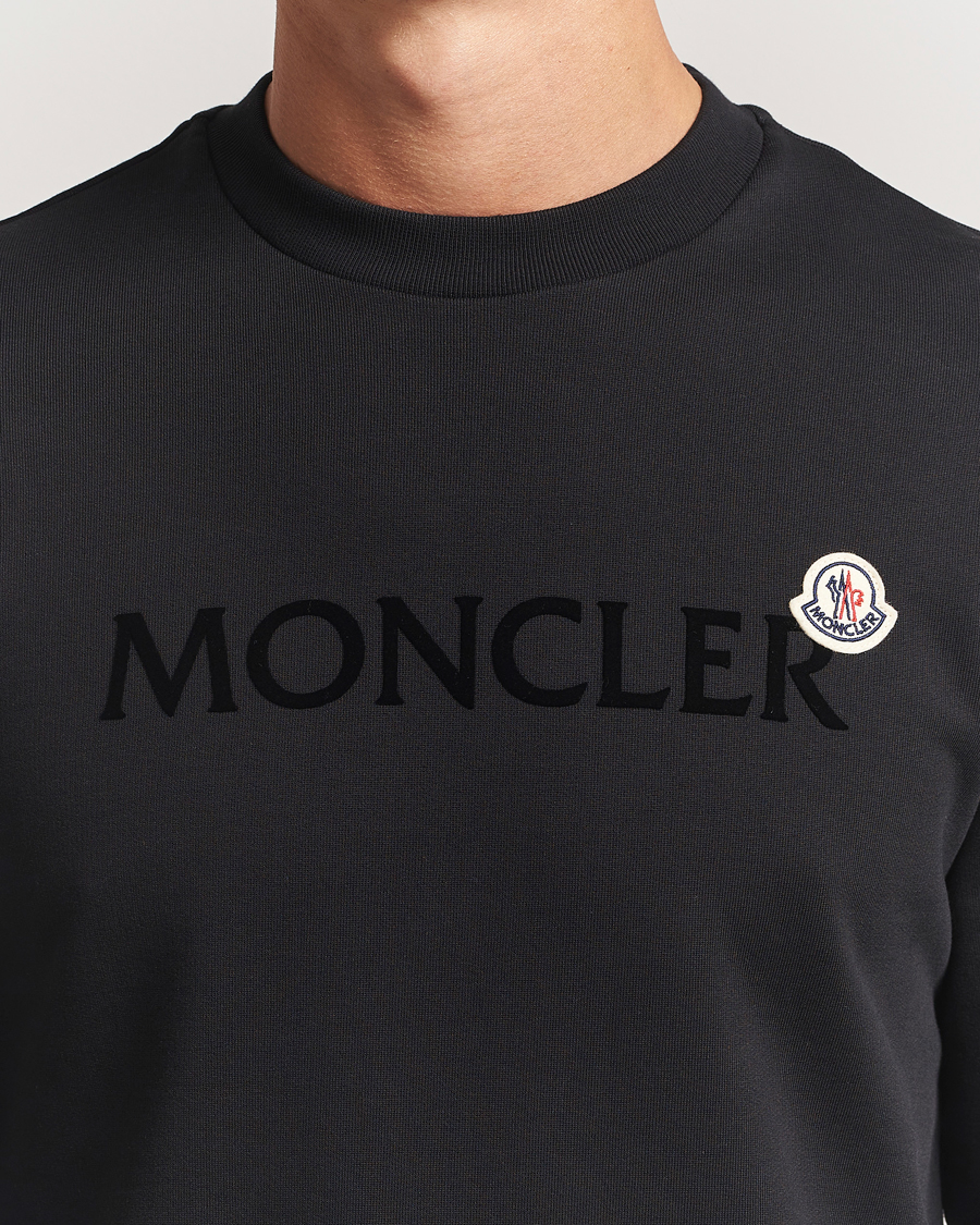 Herre | Trøjer | Moncler | Lettering Logo Sweatshirt Black