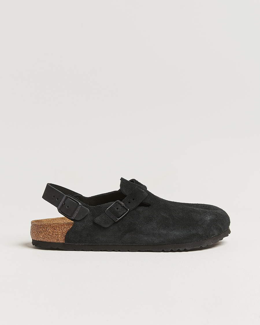 Herre | Sandaler & Hjemmesko | BIRKENSTOCK | Tokio Classic Footbed Black Suede