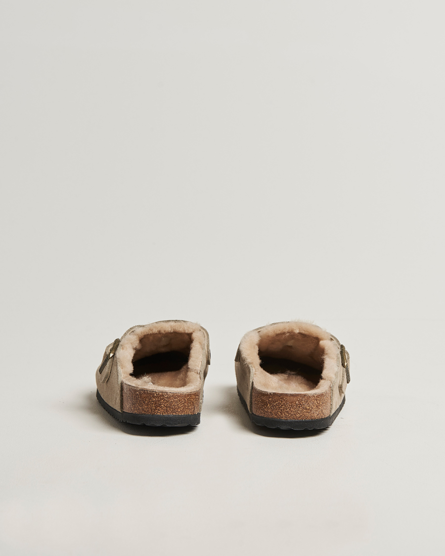 Herre | Sandaler & Hjemmesko | BIRKENSTOCK | Boston Shearling Taupe Suede