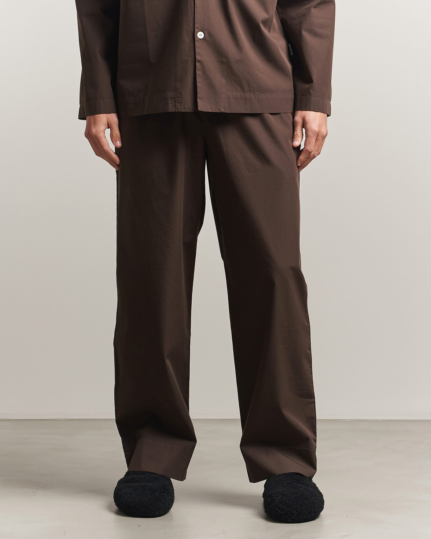 Herre | Pyjamas & Morgenkåber | Tekla | Poplin Pyjama Pants Coffee
