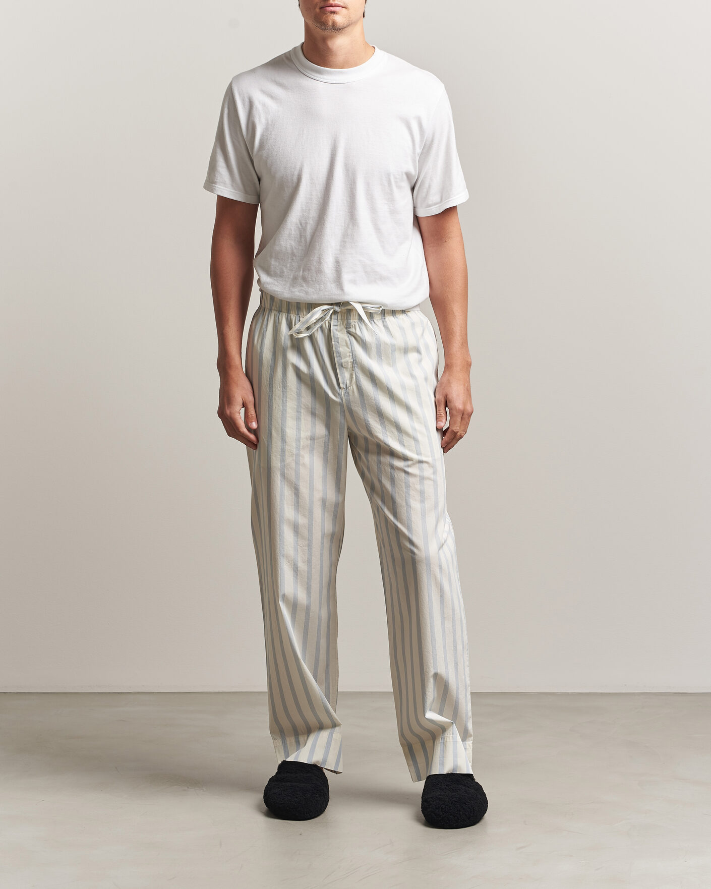 Herre | Pyjamas & Morgenkåber | Tekla | Poplin Pyjama Pants Needle Stripes