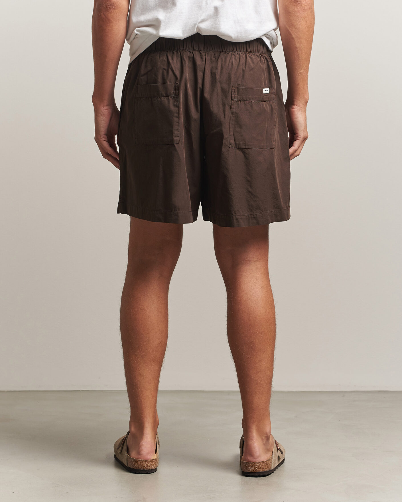 Herre | Pyjamas & Morgenkåber | Tekla | Poplin Pyjama Shorts Coffee