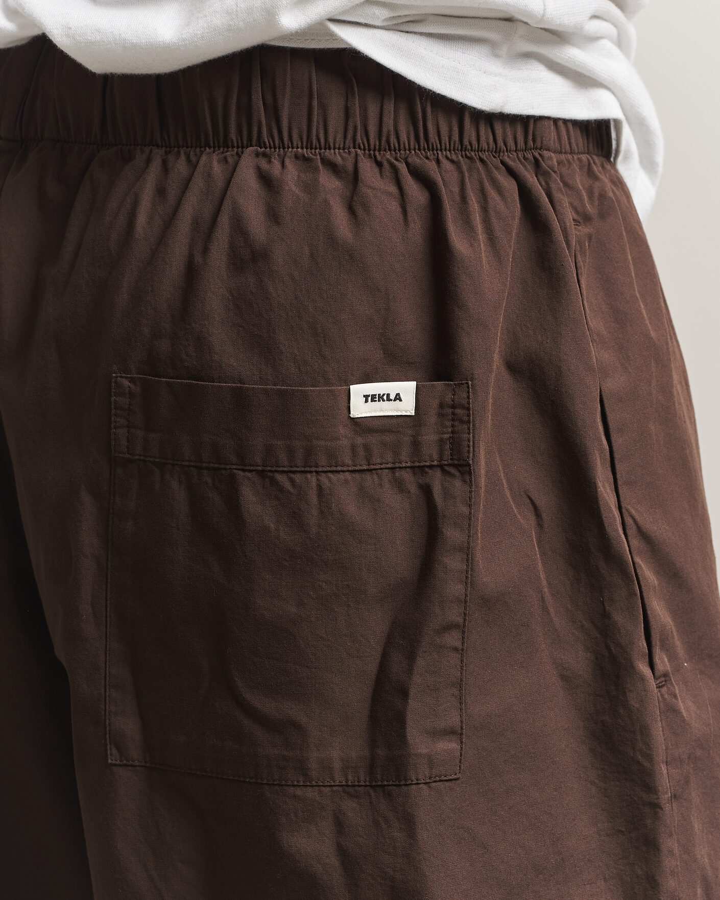 Herre | Pyjamas & Morgenkåber | Tekla | Poplin Pyjama Shorts Coffee