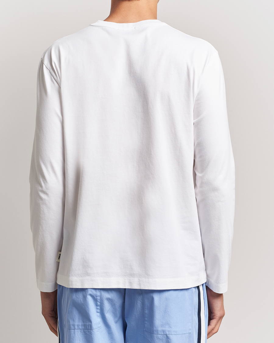 Herre | T-Shirts | Tekla | Organic Cotton Long Sleeve T-Shirt White