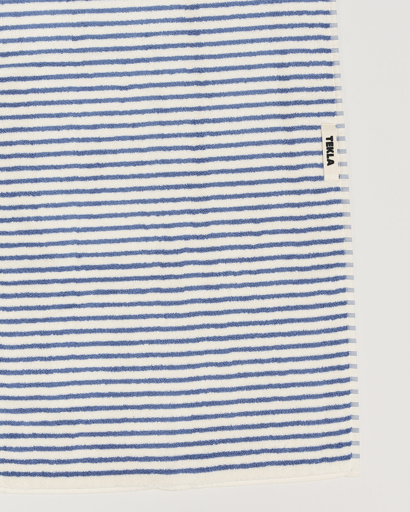 Herre | Tekstiler | Tekla | Organic Terry Hand Towel Coastal Blue Stripes