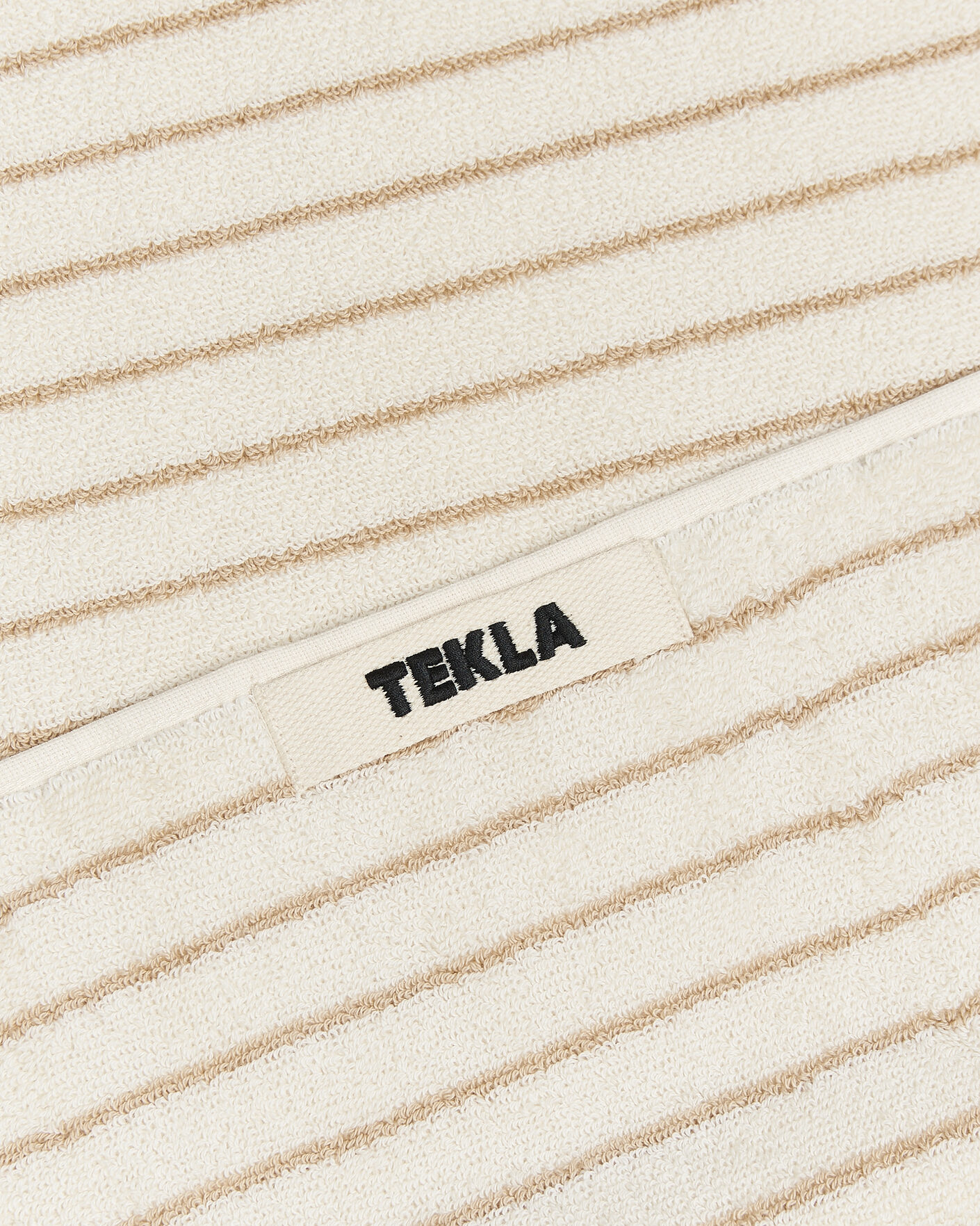 Herre | Tekstiler | Tekla | Organic Terry Hand Towel Sienna Stripes