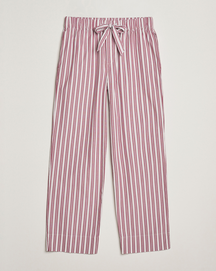 Herre | Pyjamas & Morgenkåber | Tekla | Poplin Pyjama Pants Rhubarb Stripes