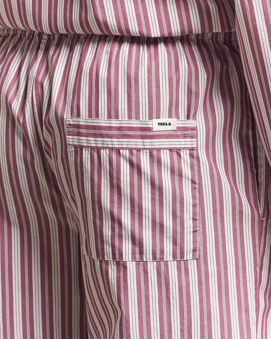 Herre | Pyjamas & Morgenkåber | Tekla | Poplin Pyjama Pants Rhubarb Stripes