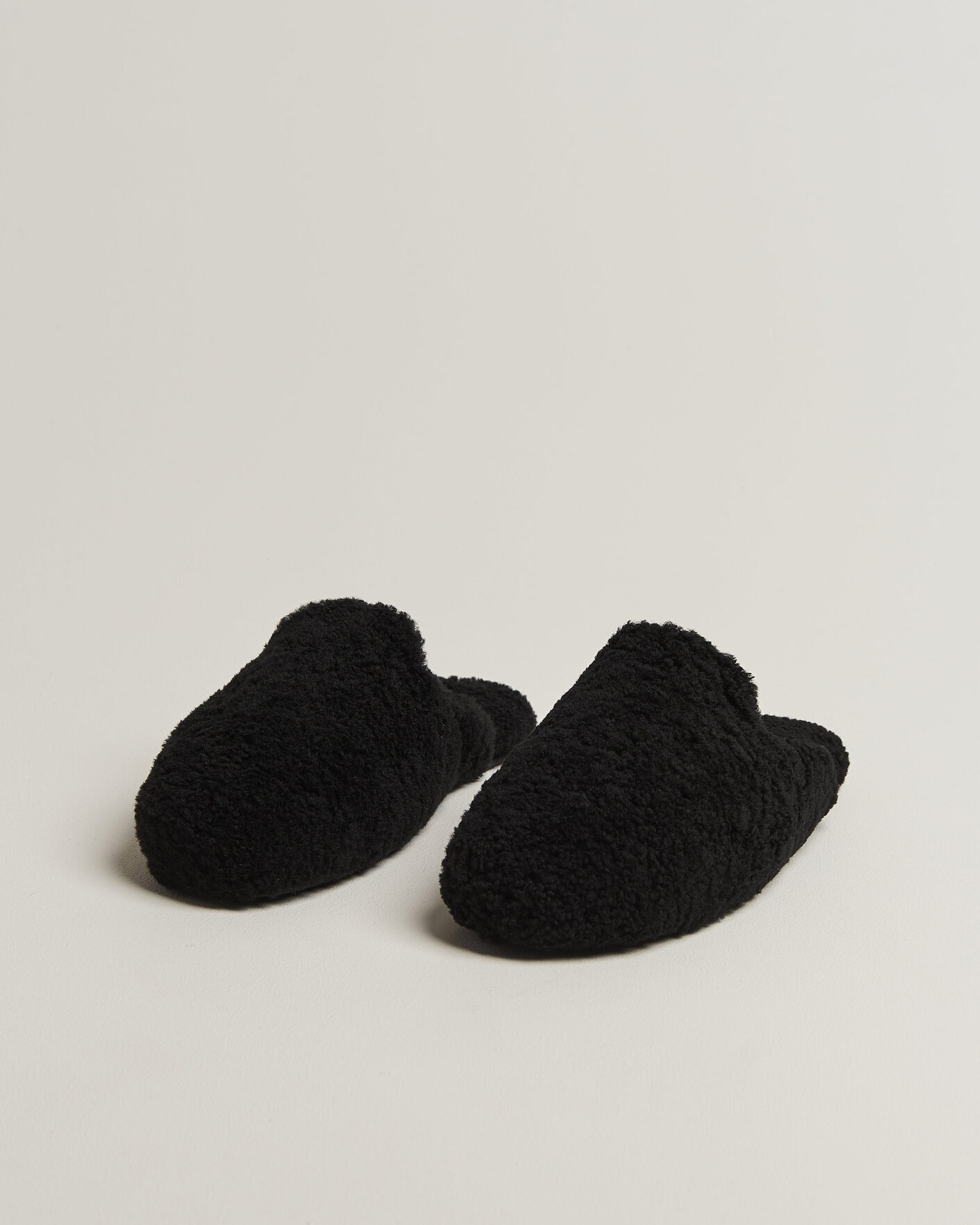 Herre | Sandaler & Hjemmesko | Tekla | Lambswool Shearling Slippers Black