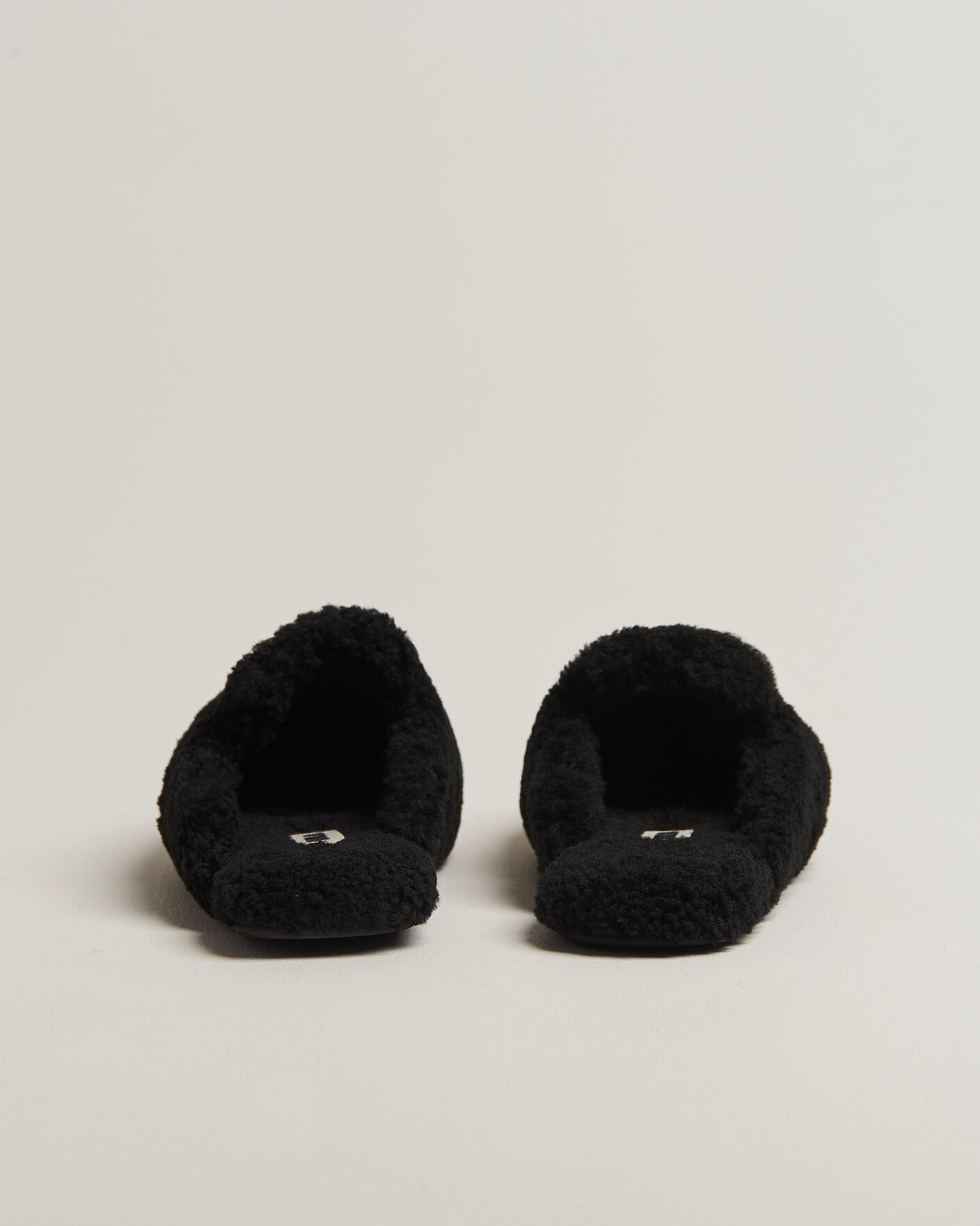 Herre | Sandaler & Hjemmesko | Tekla | Lambswool Shearling Slippers Black