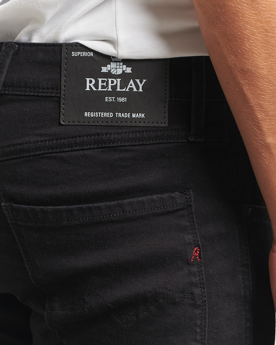 Herre | Jeans | Replay | Anbass Powerstretch Jeans Black