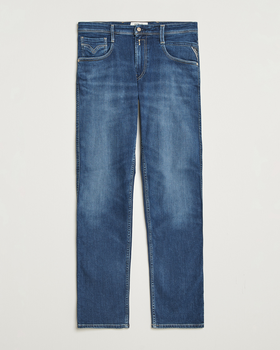 Herre | Jeans | Replay | Anbass Super Stretch Bio Jeans Medium Blue