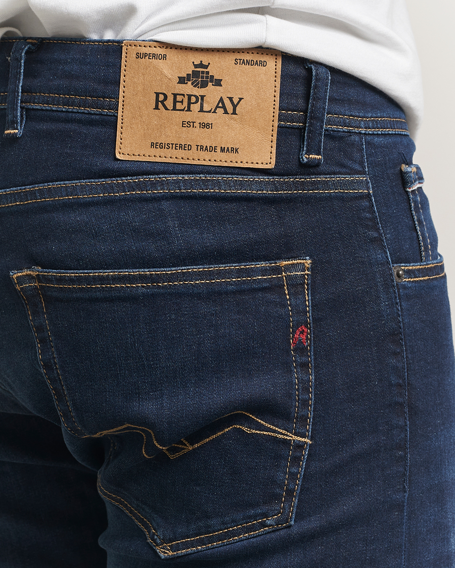 Herre | Jeans | Replay | Grover Powerstretch Jeans Dark Blue