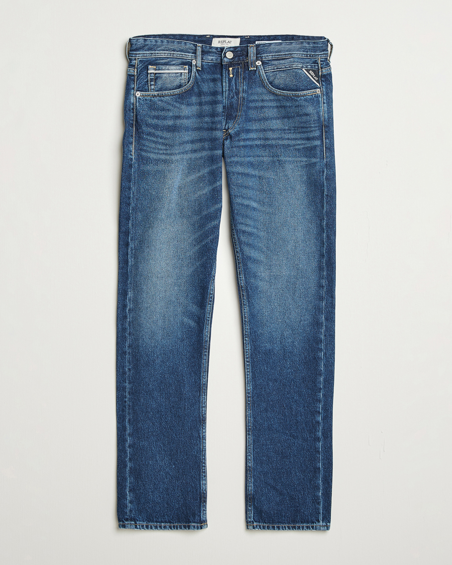 Herre | Jeans | Replay | Grover Rigid Orignal Jeans Dark Blue