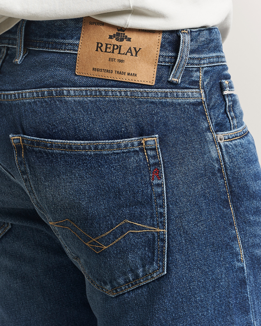 Herre | Jeans | Replay | Grover Rigid Orignal Jeans Dark Blue