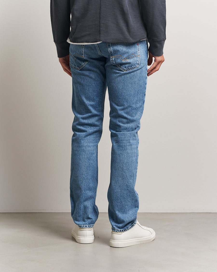 Herre | Jeans | Replay | Grover Straight Fit Rigid Jeans Light Blue