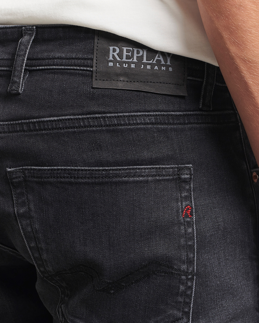 Herre | Jeans | Replay | Grover Super Stretch DNA Jeans Washed Black