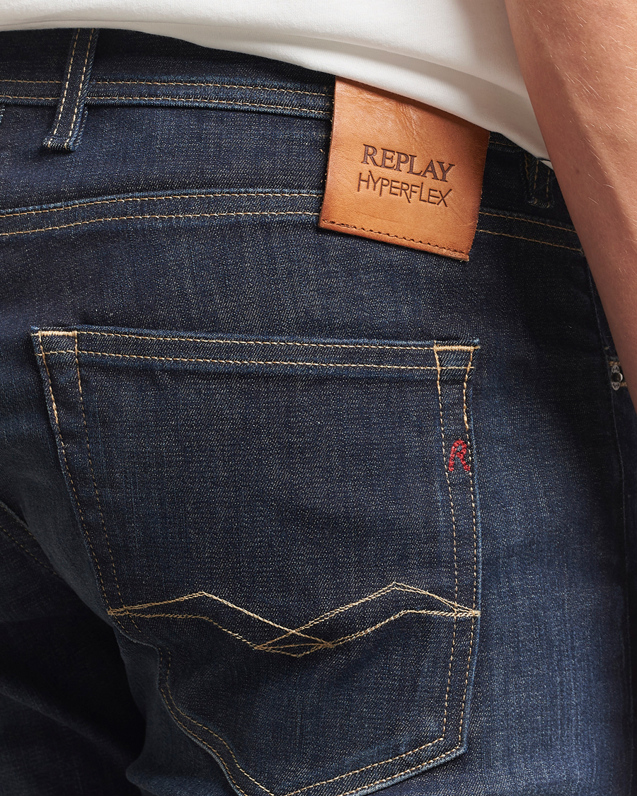 Herre | Jeans | Replay | Grover Hyperflex Jeans Dark Blue