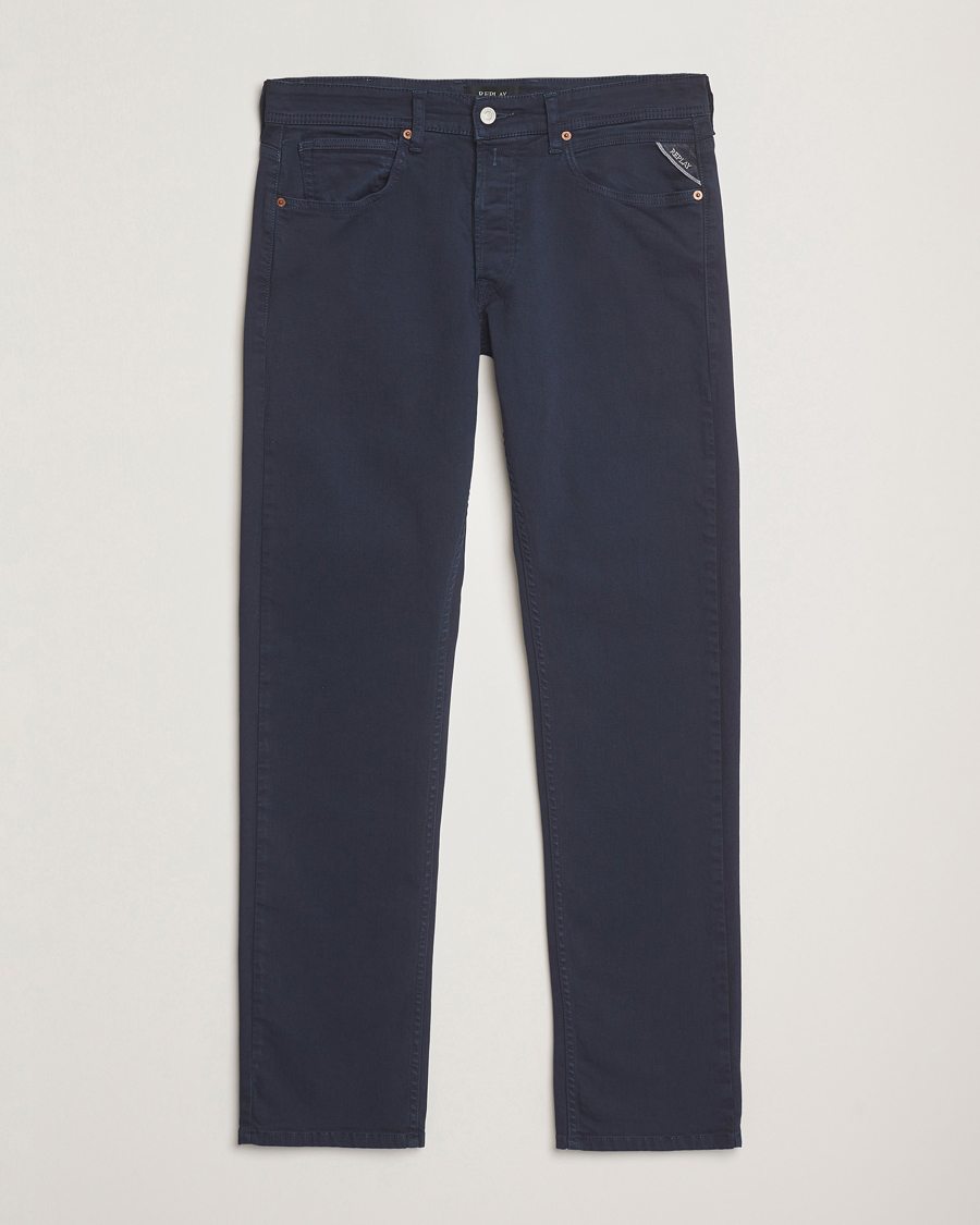 Herre | Bukser | Replay | Grover Bullstretch 5-Pocket Pants Navy
