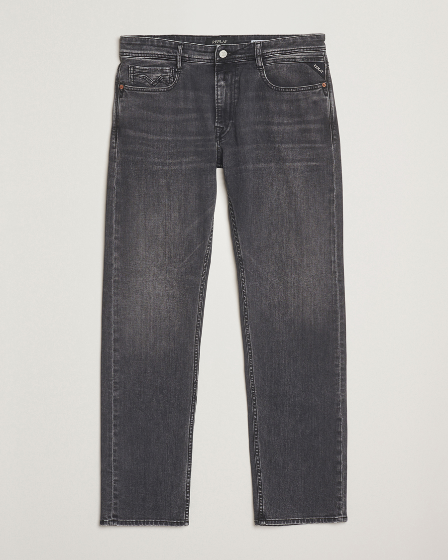Herre | Jeans | Replay | Rocco Comfort Fit Stretch Eco Plus Jeans Washed Black
