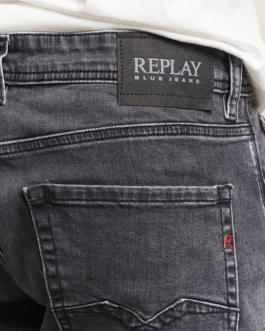 Herre | Jeans | Replay | Rocco Comfort Fit Stretch Eco Plus Jeans Washed Black