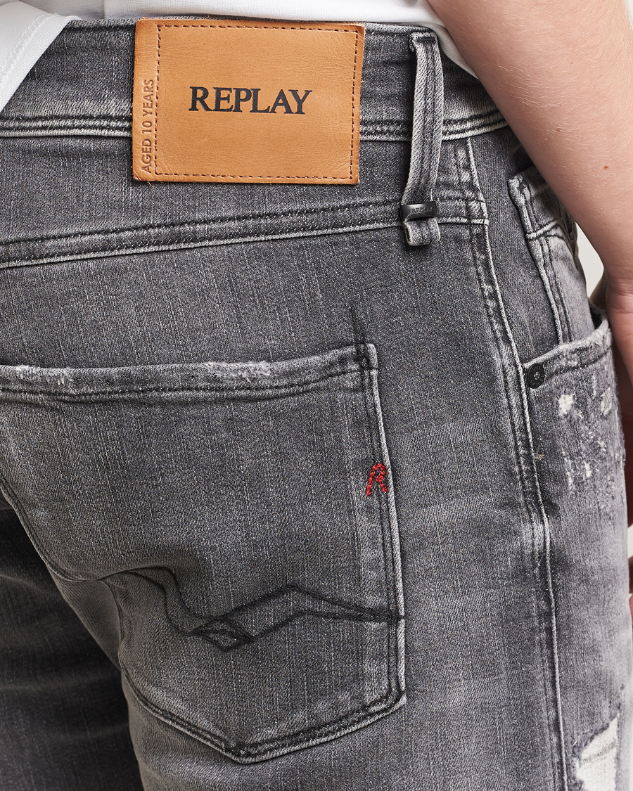 Herre | Jeans | Replay | Anbass 10 Years Wash Jeans Dark Grey