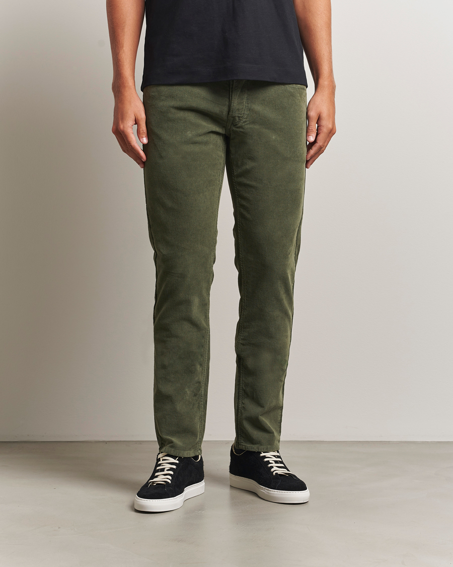 Herre | Bukser | Replay | Grover Corduroy 5-Pocket Pants Dark Green