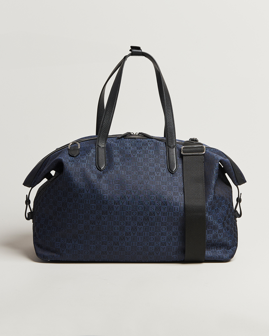 Herre | Tasker | Smythson | Canvas Stamp Travel Bag Navy