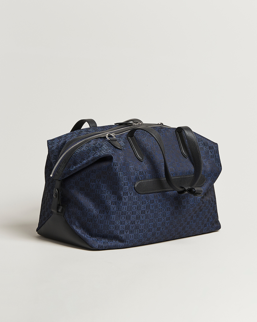 Herre | Tasker | Smythson | Canvas Stamp Travel Bag Navy
