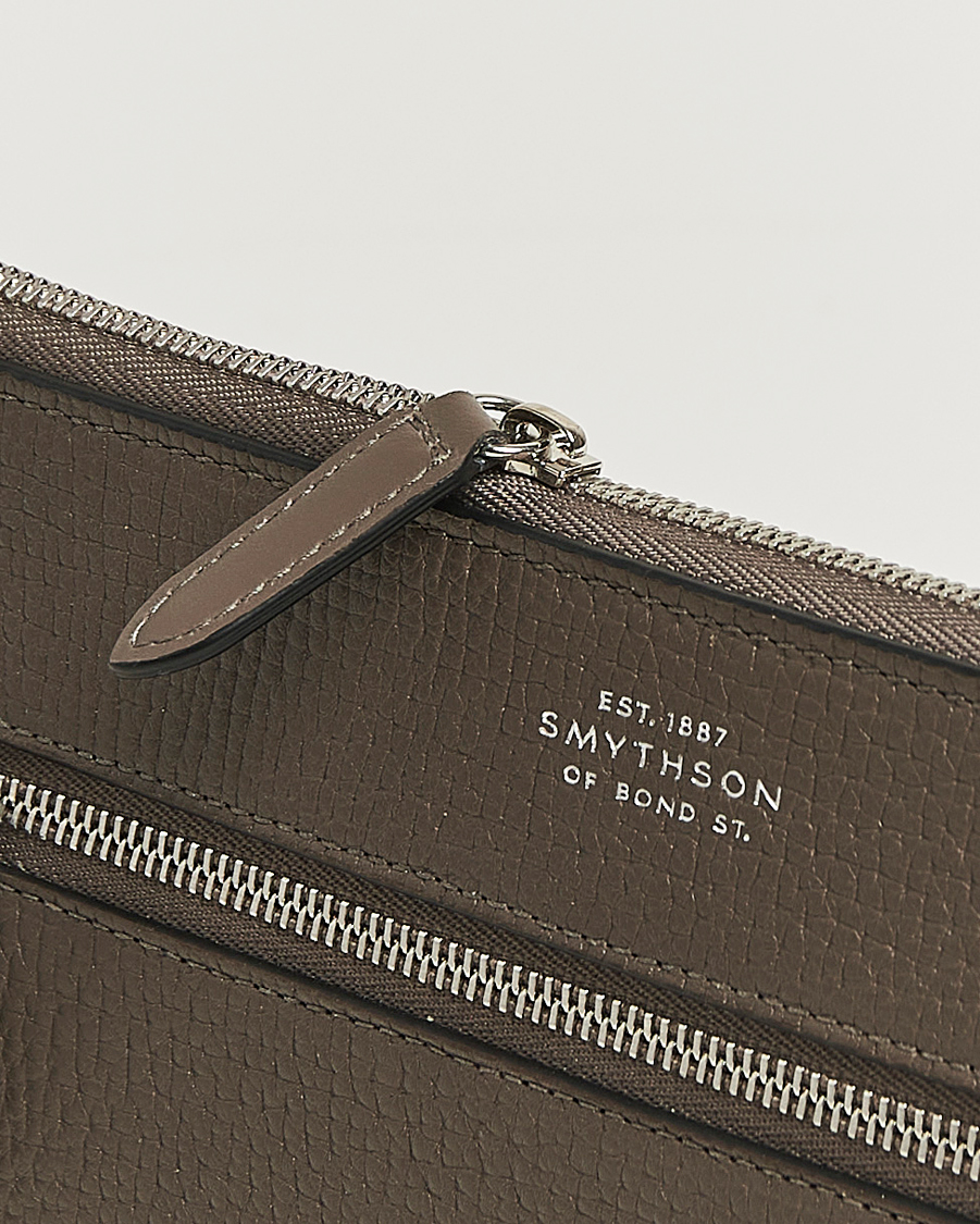 Herre | Tasker | Smythson | Ludlow Flat Organiser Pouch Dark Taupe