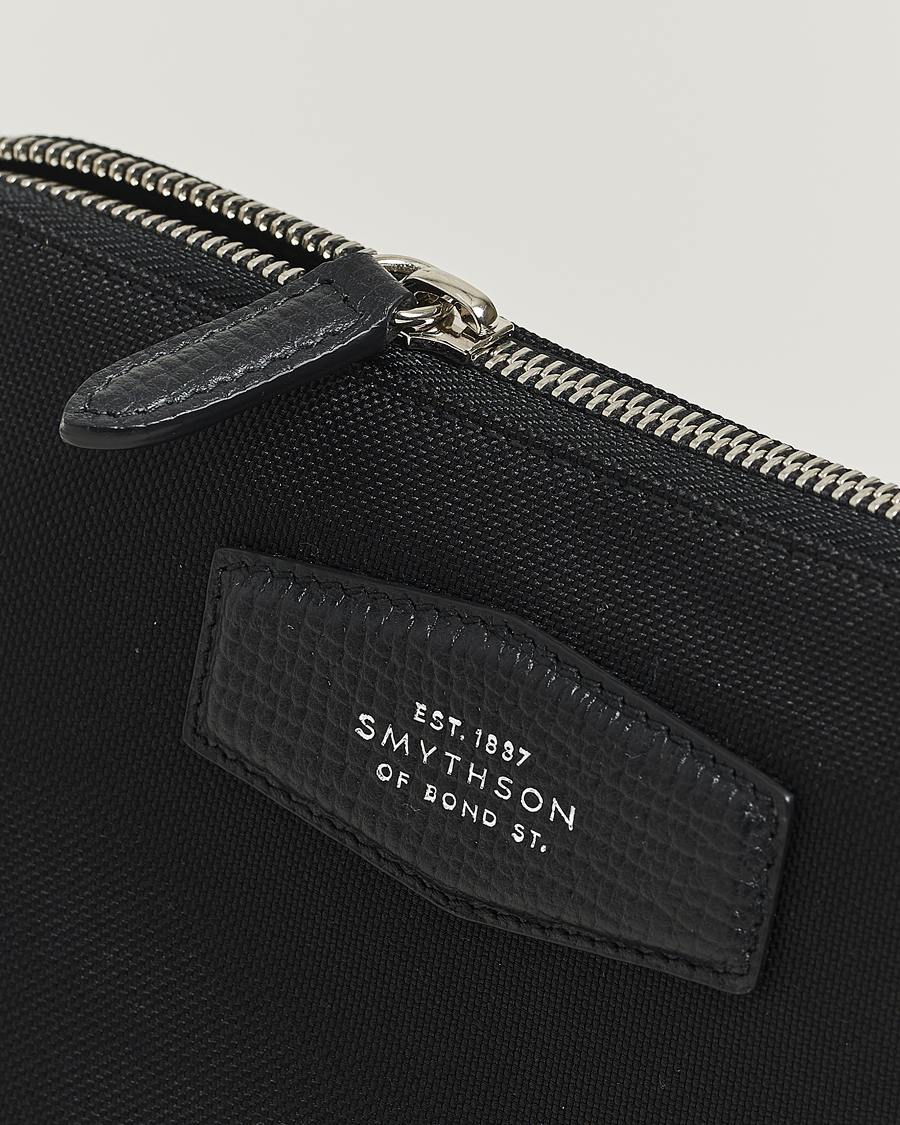 Herre | Tasker | Smythson | Canvas Norton Travel Pouch Black