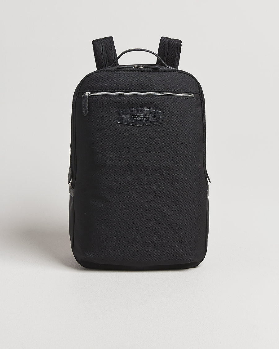 Herre | Tasker | Smythson | Canvas Norton Backpack Black