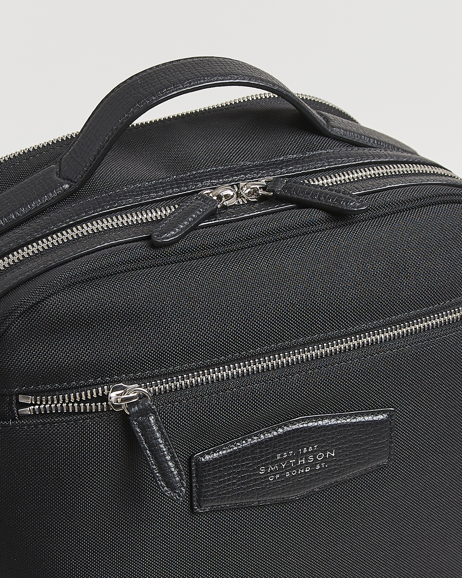 Herre | Tasker | Smythson | Canvas Norton Backpack Black