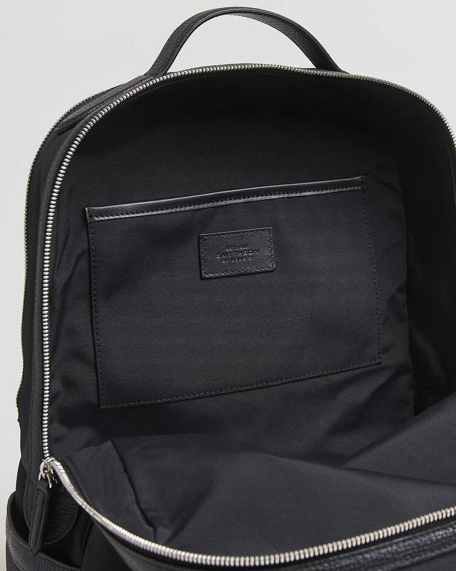 Herre | Tasker | Smythson | Canvas Norton Backpack Black