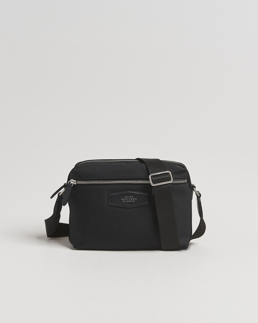 Herre | Tasker | Smythson | Canvas Norton Crossbody Bag Black