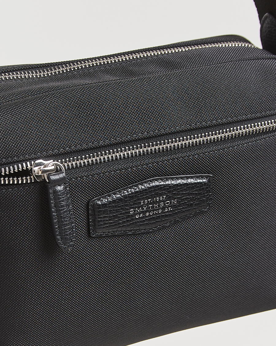 Herre | Tasker | Smythson | Canvas Norton Crossbody Bag Black