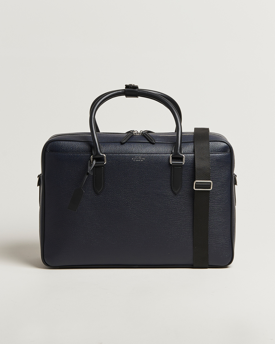 Herre | Tasker | Smythson | Ludlow 48 Hours Travel Bag Navy